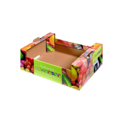 Caixas de papelão ondulado de frutas frescas e legumes personalizados feitos de damasco caixas de estrogonofe de frutas