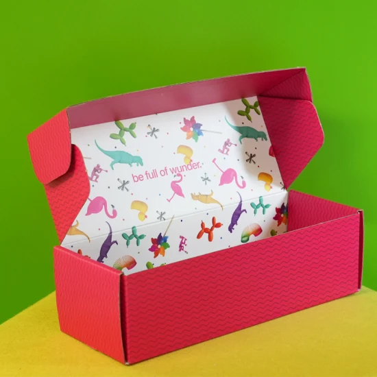 Venda imperdível impressão personalizada logotipo cor rosa cartão papel embalagem de flor por atacado com inserção