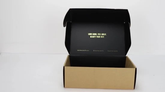 Caixa de papelão ondulado personalizado reciclado caixa de remessa de papel kraft para embalagem de sapatos