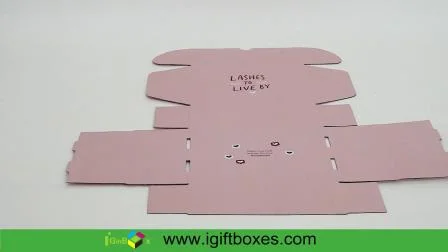 Material ondulado reciclável E-Flut Caixa de assinatura embalada plana Embalagem para envio