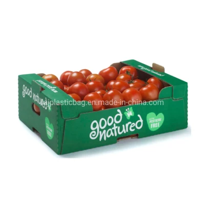 Embalagem de papelão ondulado de frutas vegetais personalizadas tomate